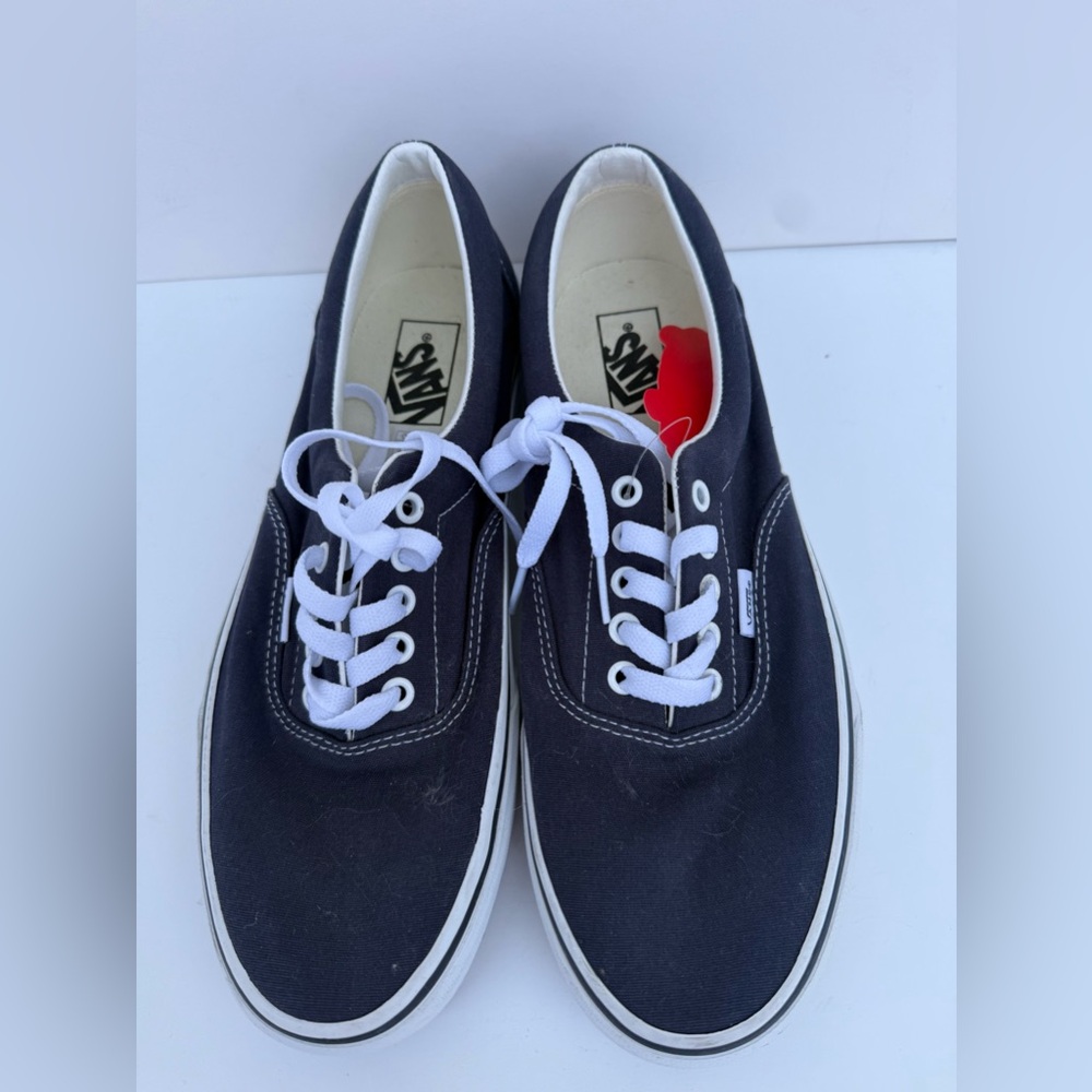 Vans “Off The Wall” Classic Navy Blue Canvas Low Top Sneakers Size 10 Men’s